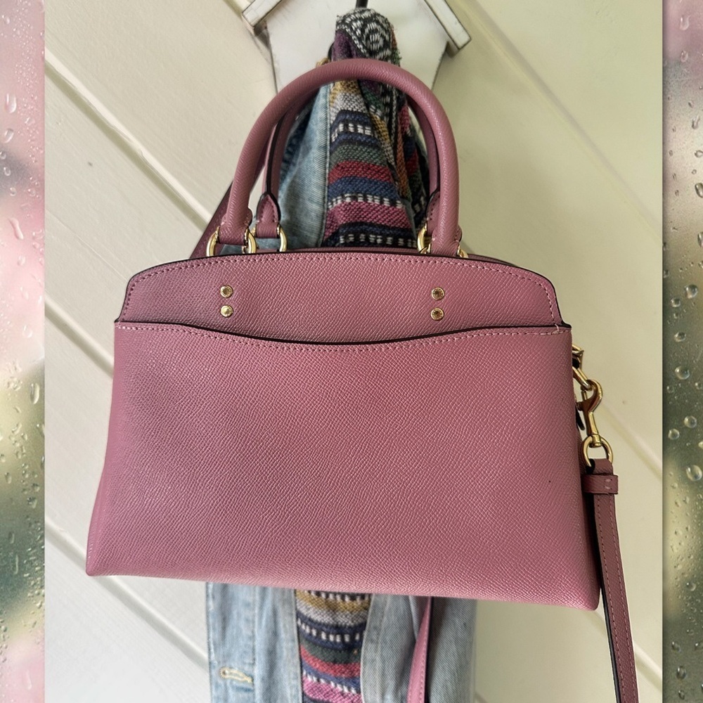 COACH SMALL LILLIE MAUVE PINK CARRYALL 91146 - Picture 5 of 17